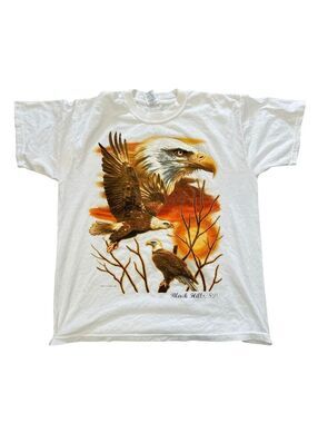 Vintage Single Stitch Eagle Graphic Tee T-Shirt Mens Women’s Unisex